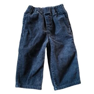 Vtg‎ Y2K 90s Pinepeak Blues Navy Corduroy Pants Elastic Waist Pocket Boys 24 Mo